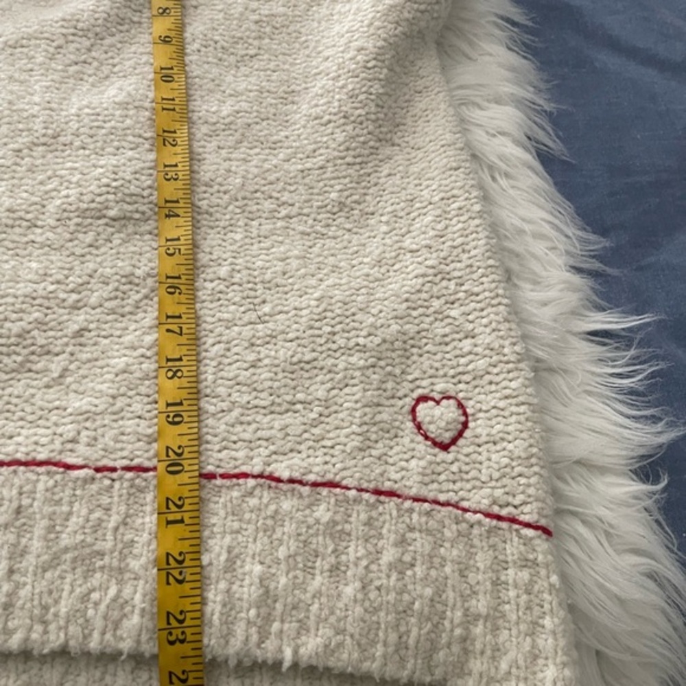 Sundry oversized Italian yarn wool heart sweater - Picture 6 of 7
